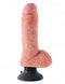 Pipedream Products King Cock 8 inches Dildo with Balls Beige Vibrating Real Deal RD at $49.99