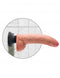 Pipedream Products King Cock 9 inches Dildo with Balls Beige Vibrating Real Deal RD at $49.99
