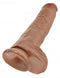 King Cock 11-inch Tan Dildo with Balls - Realistic and Detailed Adult Toy with Suction Cup