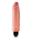 Pipedream Products King Cock 6 inches Vibrating Stiffy Beige Vibrator Sleeve Real Deal RD at $29.99