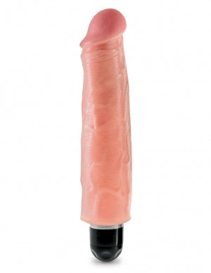 Pipedream Products King Cock 7 inches Vibrating Stiffy Beige Vibrator Sleeve Real Deal RD at $36.99