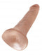 King Cock 5 inches tan dildo with realistic veins and head, featuring a powerful suction cup base.