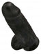 King Cock Chubby 9 inch black dildo with balls and realistic details including vein texture and suction cup base