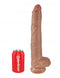 Pipedream Products King Cock 14 inches Cock with Balls Tan Dildo Real Deal RD at $69.99