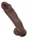 Pipedream Products King Cock 14 inches Cock with Balls Brown Dildo Deal RD at $69.99