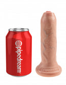 Pipedream Products King Cock 6 inches Uncut Cock Beige Dildo Real Deal RD at $36.99