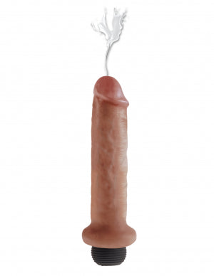 Pipedream Products King Cock 7 inches Squirting Cock Beige Dildo Real Deal RD at $39.99