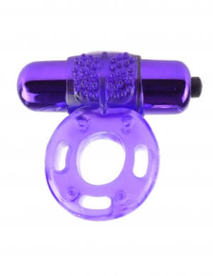 Fantasy C-Ringz Vibrating Super Ring Purple - Erection Support, Vibrations, Explosive Orgasms