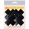 PASTEASE PETITE PLUS X FAUX LATEX BLACK CROSSES-0