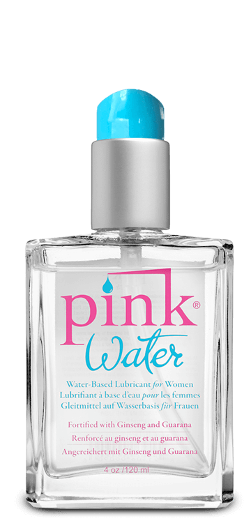 PINK WATER 4 OZ GLASS BOTTLE W/ PUMP-0