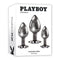 Playboy Pleasure 3 Ways Butt Plug Set