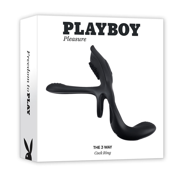 Playboy The 3 Way Vibrating Cock Ring by Evolved Novelties