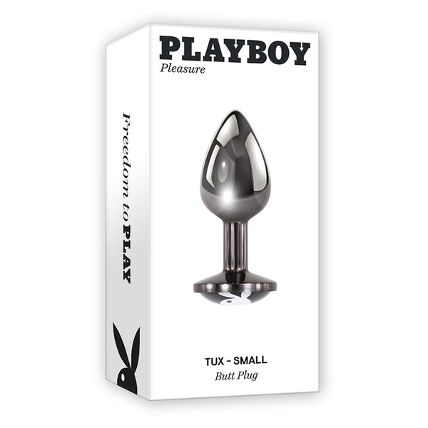 Playboy Tux Small Aluminum Butt Plug - Seductive Pleasures Await!
