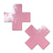 PASTEASE PLUS X FAUX LATEX BABY PINK CROSSES-0