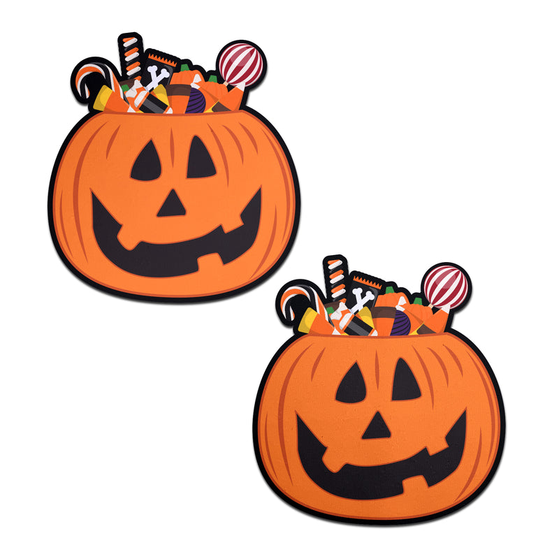 PASTEASE TRICK OR TREAT PUMPKIN W/ CANDY-2