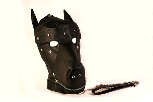 BASIC PUPPY PLAY KIT BLACK MASK TAIL MITTS CARRY PACK-0