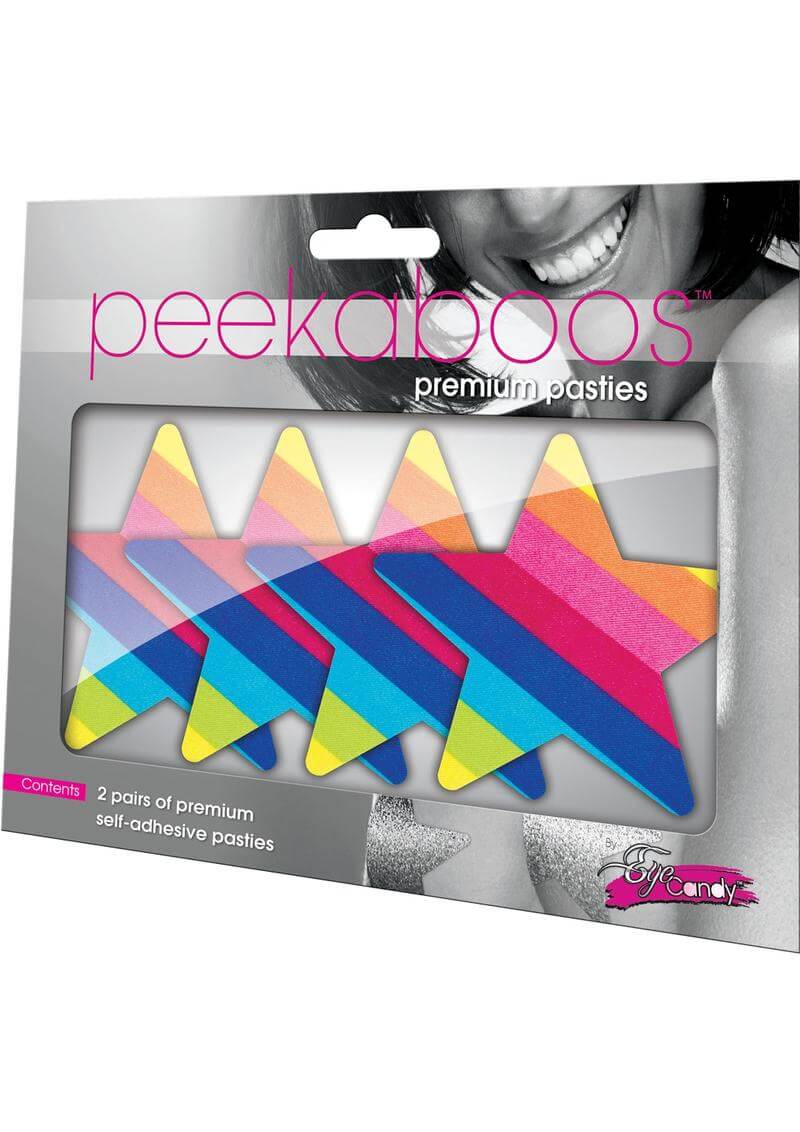 X-Gen Products PEEKABOO PASTIES RAINBOW STARZ at $10.99