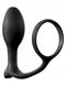 PDX Elite Ass-Gasm Explosion Kit black silicone plug and cock ring for enhanced prostate stimulation and erection.