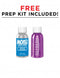 Free prep kit included with Moist Body Lotion and Refresh toy cleaner bottles.