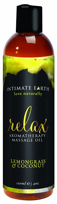 INTIMATE EARTH RELAX MASSAGE OIL 4OZ-0