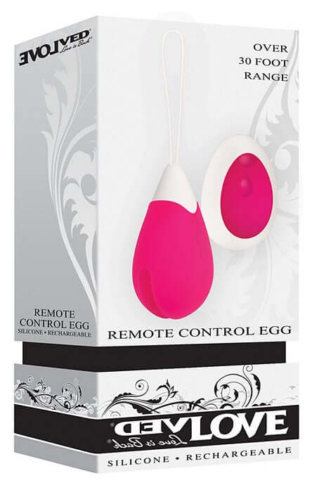 Evolved Novelties Rechargeable Egg Pink Vibrator with Remote Control at $39.99