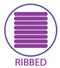 Icon showing a ribbed texture design, highlighting enhanced stimulation and pleasure in products.