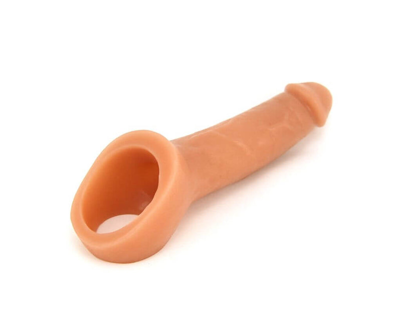 Vixen Creations Ride On Vixskin Caramel Prosthetic Penis Enhancer at $139.99