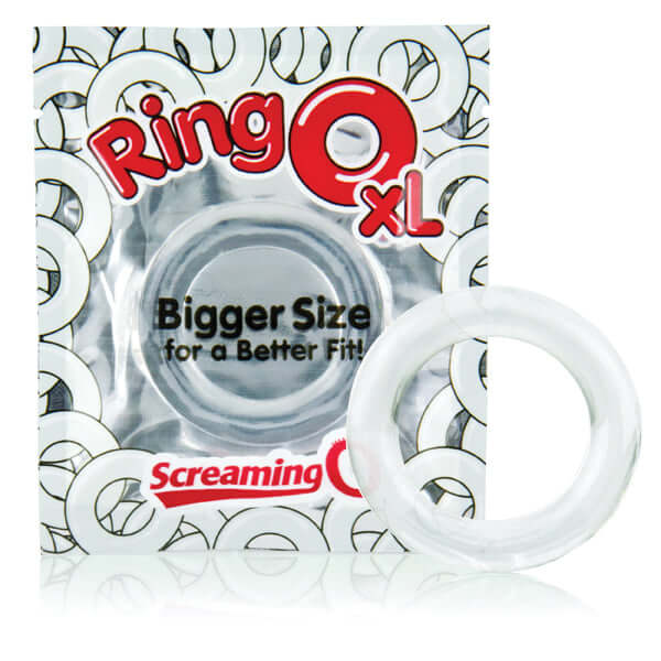 Screaming O Ring O XL Clear Erection Ring in Packaging and Out of Package