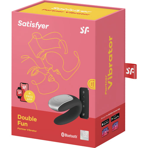 Satisfyer Satisfyer Double Fun Partner Vibrator Black at $49.99