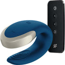 Satisfyer Satisfyer Double Love Blue Luxury Partner Vibrator at $59.99