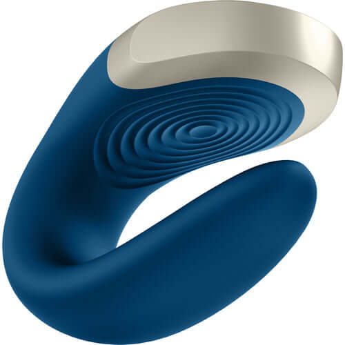 Satisfyer Satisfyer Double Love Blue Luxury Partner Vibrator at $59.99