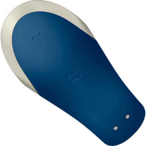 Satisfyer Satisfyer Double Love Blue Luxury Partner Vibrator at $59.99