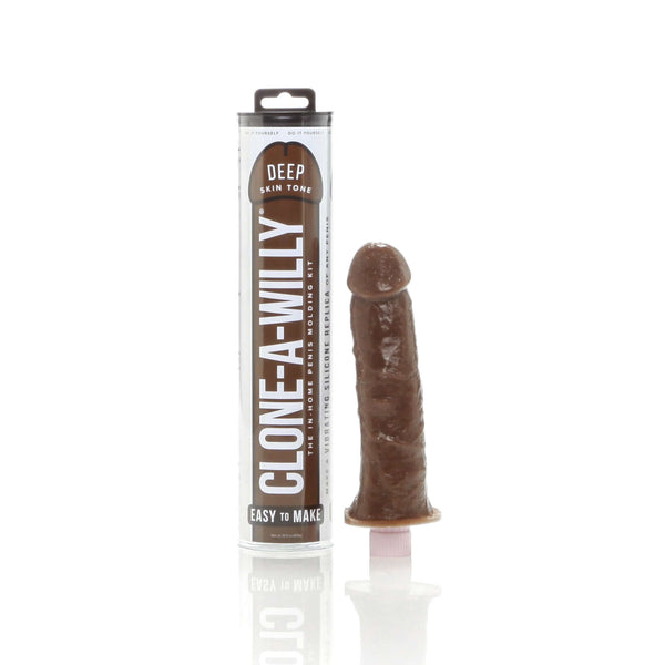 Empire Labs Clone-A-Willy Deep Skin Tone Vibrating Silicone Dildo Kit at $49.99