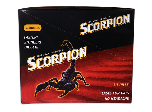 Assorted Pill Vendors SCORPION BOX OF 30 PILLS (NET) at $131.99