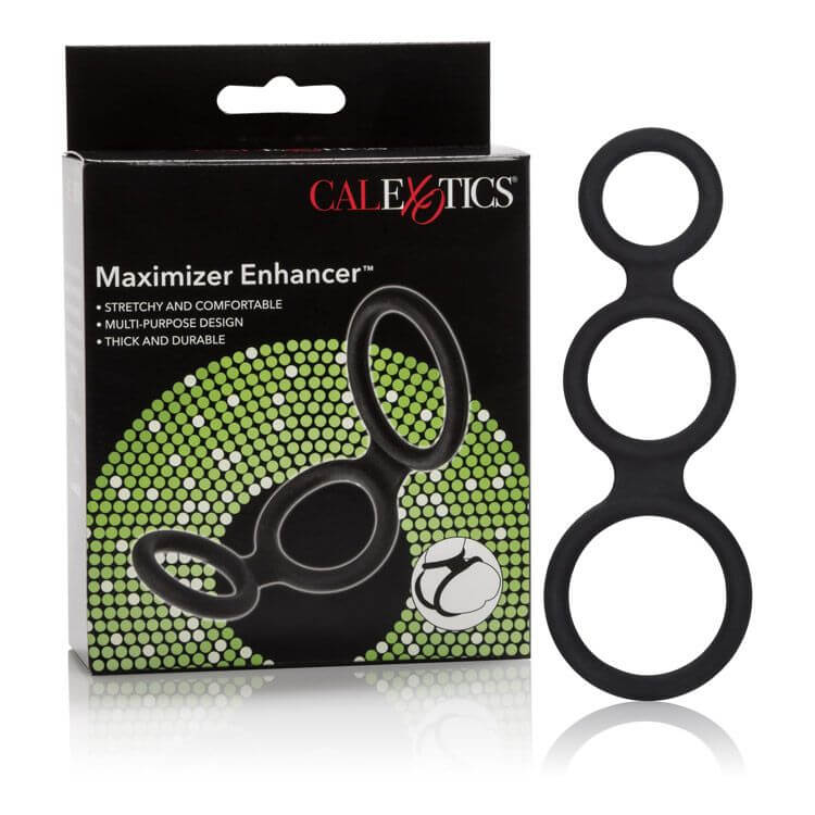 California Exotic Novelties Mansizer Maximizer Enhancer Ring Black at $5.99