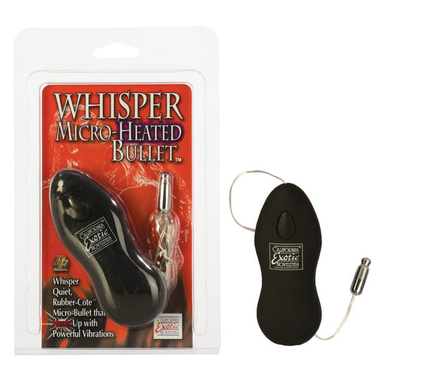 California Exotic Novelties Whisper Micro Heated Black Vibrator at $13.99