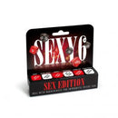 Sexy 6 Dice Sex Edition couples game box by Creative Conceptions, offering 720 spicy combinations for flirty fun and surprises.