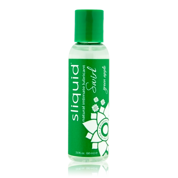 SLiquid Lubricants Sliquid Swirl Green Apple Water Based, Sugar Derivative Free Flavored Lubricant 2 Oz at $7.99