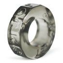 Oxballs Sprocket Cock Ring, black, blubbery and squishy material for ultimate comfort and performance enhancement in intimate experiences