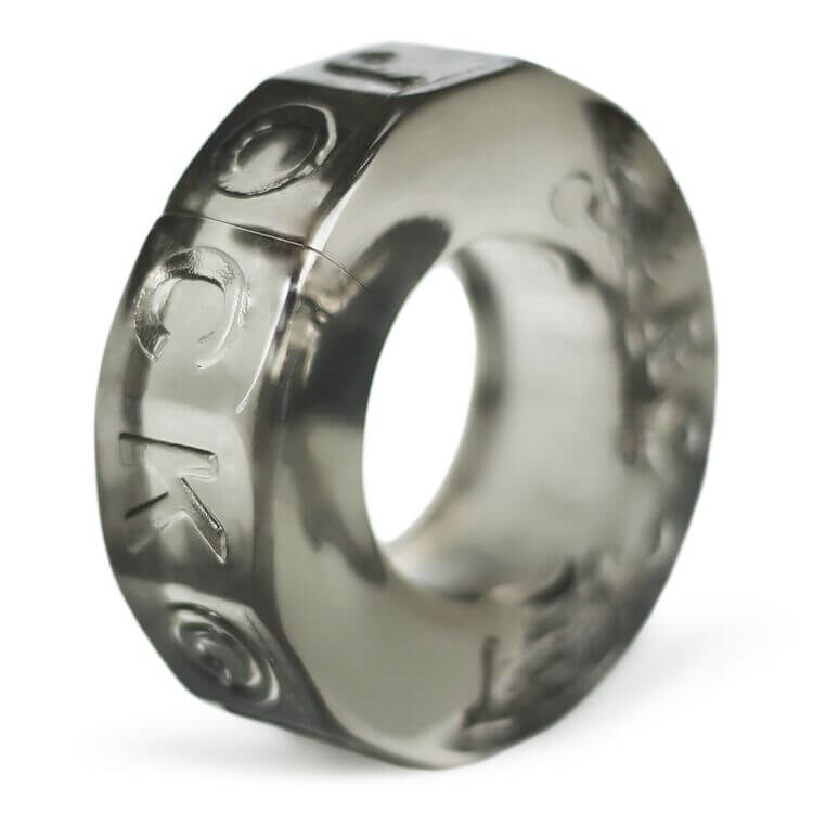 Oxballs Sprocket Cock Ring, black, blubbery and squishy material for ultimate comfort and performance enhancement in intimate experiences