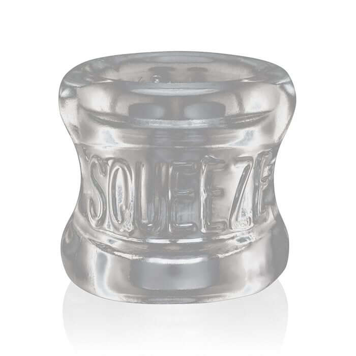 Oxballs Squeeze Ball Stretcher - Clear Silicone for Enhanced Sensations and Comfort