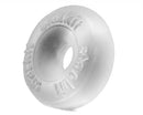 Perfect Fit Brand Stackit Sila Skin Cock Ring in clear, showcasing its ultra-soft and squishy texture for premium comfort and versatility.