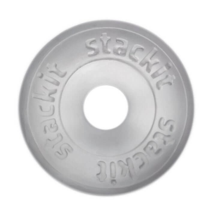 Perfect Fit Brand Stackit Sila Skin Cock Ring in Clear - Ultra-Soft and Durable