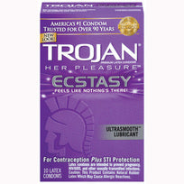 Trojan Trojan Brand Her Pleasure Ecstasy Ultrasmooth Lubricated Condoms 10 Pack at $13.99