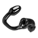 Tailpipe Cock and Ass Lock Black with ergonomic butt plug and built-in Cock Lock from Oxballs, made from Flex-TPR.