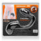 Tailpipe Cock and Ass Lock Black from Oxballs with ergonomic butt plug for extended chastity fun. Made with Flex-TPR for comfort.