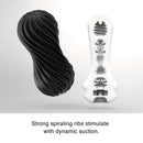 TENGA Tenga Flex Rocky Black Reusable Male Masturbator at $36.99