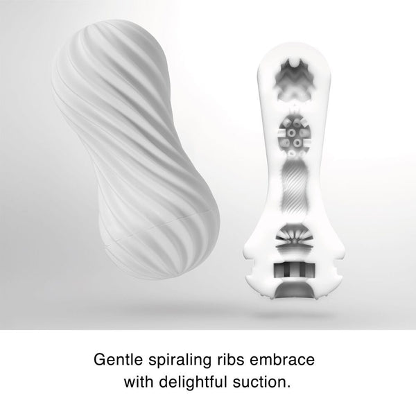 TENGA Tenga Flex Silky White Reusable Male Masturbator at $36.99