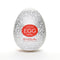 Tenga Keith Haring Easy Beat Egg Party with iconic artwork and red label, stretchable disposable male masturbator.