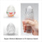 Tenga Keith Haring Easy Beat Egg Party with stretchable material, showcasing design and flexibility for various sizes.